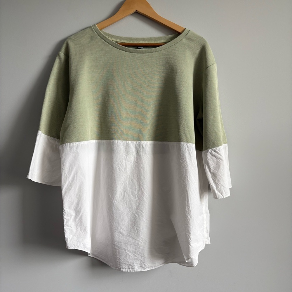 COS Sweatshirt with Shirt Hem | Size Medium - Picture 3 of 9